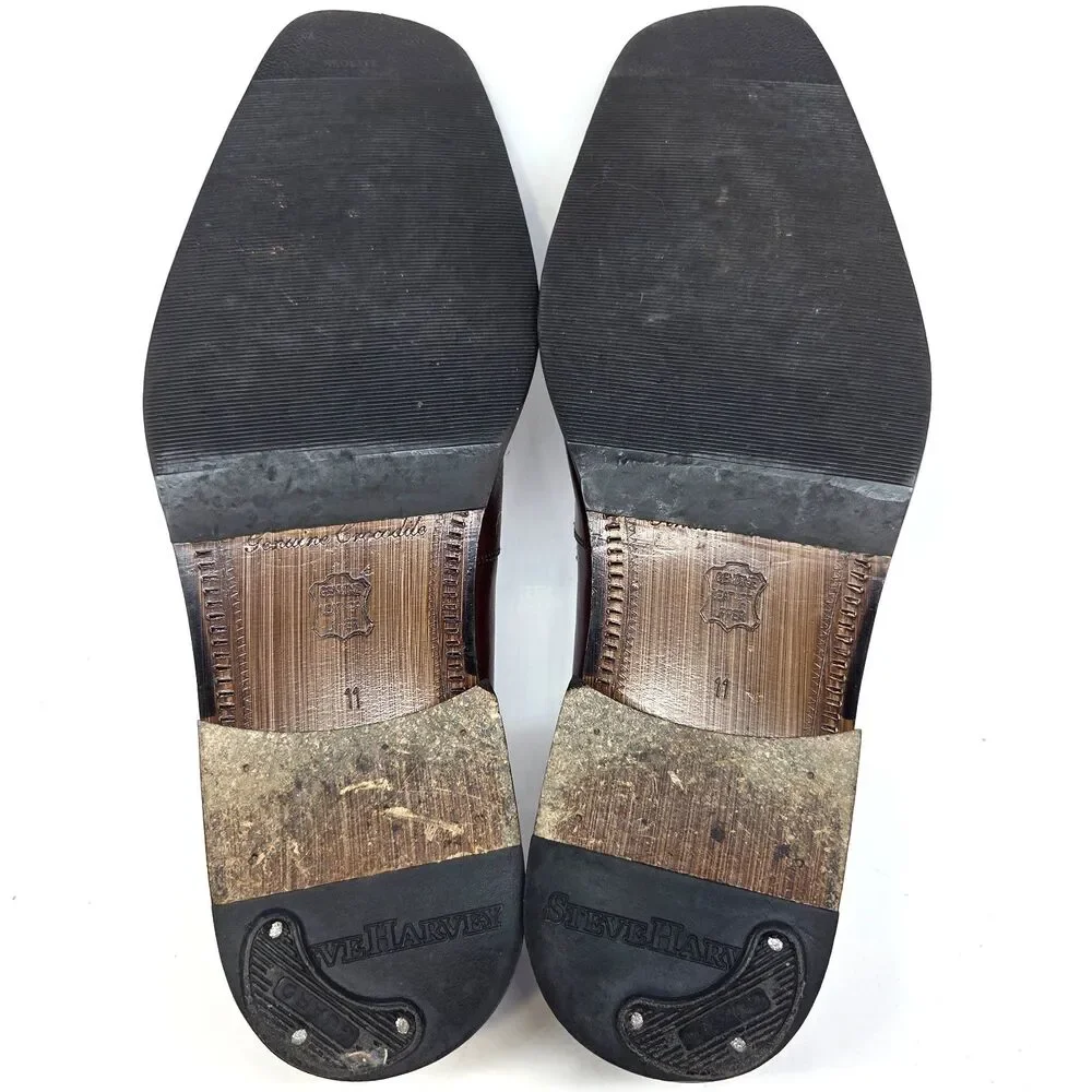Steve Harvey Exotic Skin Patchwork  Loafer Dress Shoes Men’s Size 11